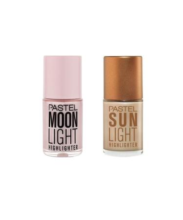 Pastel Liquid Highlighter - Sun Light Highlighter 4.2 Ml + Moon Light Highlighter No:100 Illuminator