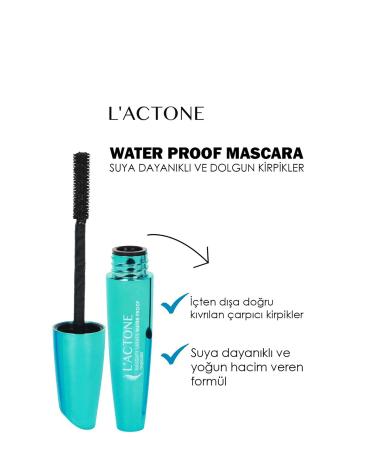 L'ACTONE Water Proof Volumizing Black Mascara - Naughty Water Proof Mascara - Buy Online on GoSupps.com