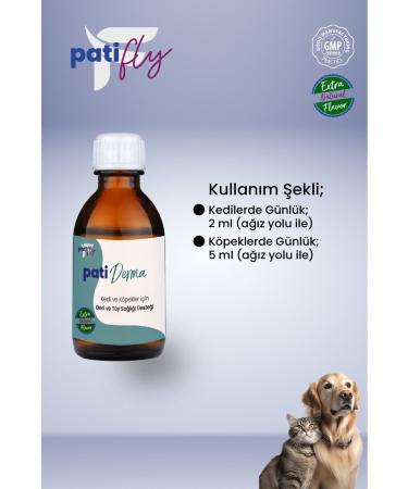 PAT FLY Derma Skin and Fur Health Liquid for Cats and Dogs 50 ml - Buy Online on GoSupps.com