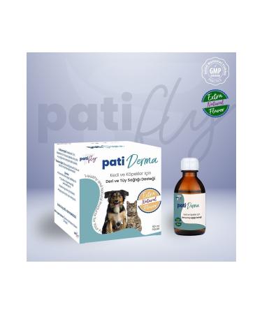 PAT FLY Derma Skin and Fur Health Liquid for Cats and Dogs 50 ml - Buy Online on GoSupps.com