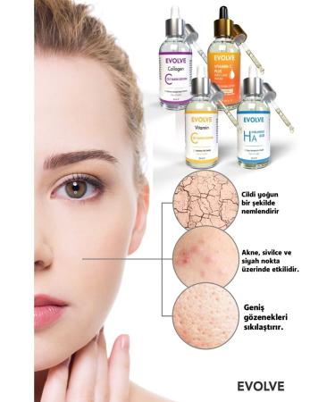 evolve Collagen Vitamin C Hyaluronic Acid and Anti-Dark Spot Quadruple Care Serum Set - Buy Online on GoSupps.com
