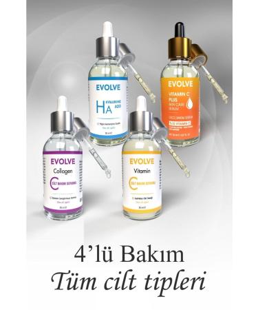 evolve Collagen Vitamin C Hyaluronic Acid and Anti-Dark Spot Quadruple Care Serum Set - Buy Online on GoSupps.com