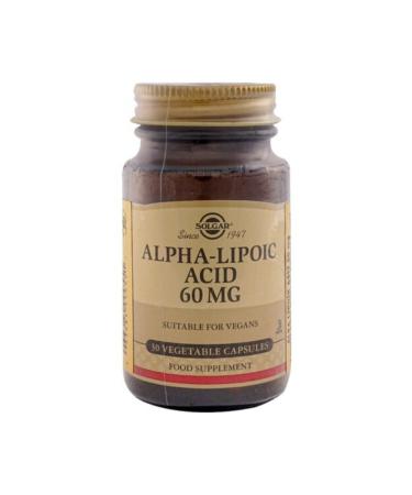 Solgar Alpha Lipoic Acid 60 Mg 30 Tablets