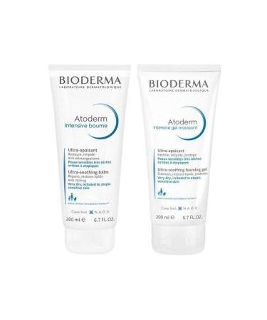 Bioderma Atoderm Intensive Moisturizer 200ml & Atoderm Intensive Cleansing Gel 200ml