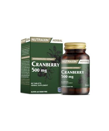 Nutraxin Cranberry 500 Mg 60 Tablets