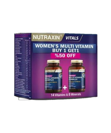 Nutraxin Womens Multi Vitamin Complex 60 Tablet Second P