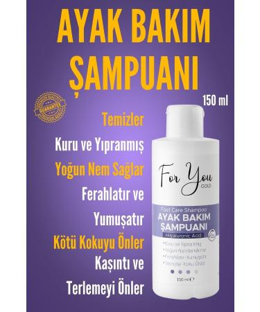 For You Gold Foot Hand Nail Care Nail Fungus-Odor-Itching Prevention Foot Care Shampoo 150 ml - Buy Online on GoSupps.com