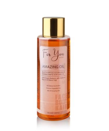 For You Gold Multi-Purpose Miraculous Care and Repair Oil with Shine Effect 100ml (For face-body-hair) Skin Care Oil - Buy Online on GoSupps.com