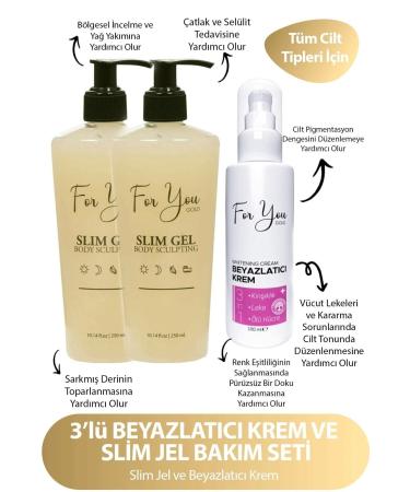 For You Gold Slim Gel - Firming - Anti-Stretch And Cellulite Cream X 2pcs (ADVANTAGEOUS SET) - Buy Online on GoSupps.com