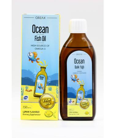 Ocean Fish Oil Lemon Flavor 150ml Advital Growth Supplement 150ml Syrup - Buy Online on GoSupps.com