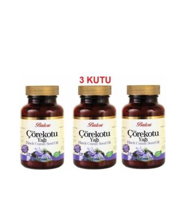Balen 3 Pieces Black Cumin Oil Capsules 80 Capsules