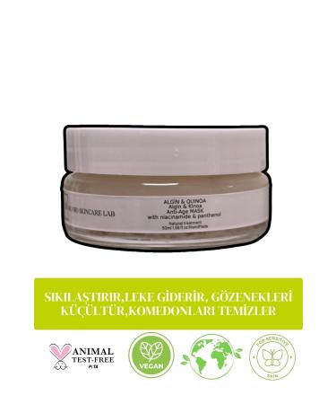 Lasoro Bio Skincare Lab Algin & Quinoa Skin Mask Anti-Age Herbal Marine Collagen and Quinoa Extract Peptides - Buy Online on GoSupps.com
