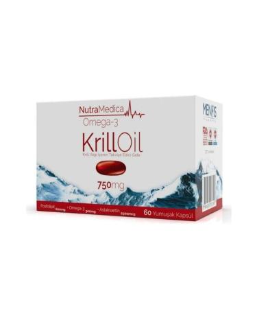 Mensis Pharma Nutramedica Omega 3 Krill Oil 750 mg 60 Capsules