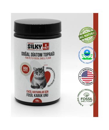 Silky - Natural Diatomaceous Earth Food Supplement for Cats (150gr)