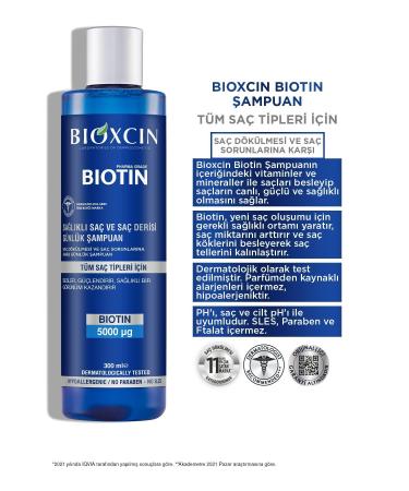 Bioxcin Biotin Shampoo 300 ml - Sensitive Scalp Sensitive Hair 2-pack - Buy Online on GoSupps.com