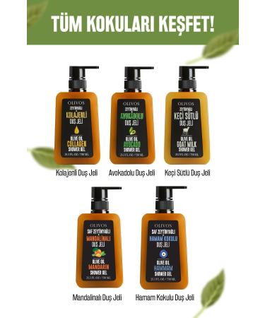 Olivos Natural Olive Oil Tangerine Scented Bath Shower Gel Olive Oil Tangerine Moisturizer 2 PCS 750ML - Buy Online on GoSupps.com