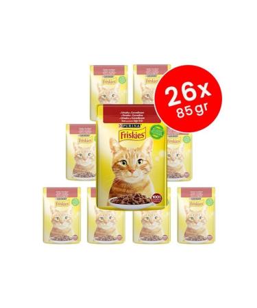 Friskies Steak Adult Cat Canned Food 26x85 gr