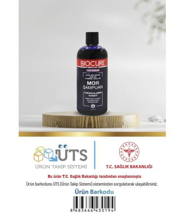 Biocure Anti-Orange Purple Shampoo / For Blonde Hair That Lightens Yellow-Grey Color 400 Ml. X 2 Pieces - Buy Online on GoSupps.com