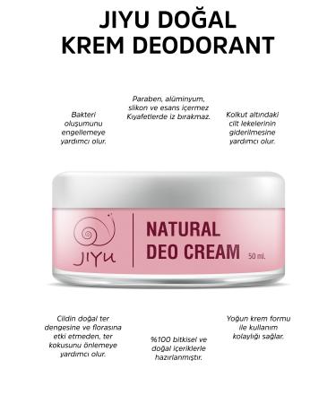 JIYU Cream Deodorant Anti-Sweat Odor Whitening 0 Natural Deodorant Cream Roll-on 50 Ml. - Buy Online on GoSupps.com