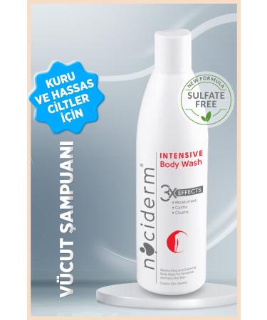 Nociderm Intensive Body Wash 300 ml / Sulfate-Free Body Wash for Dry and Sensitive Skin