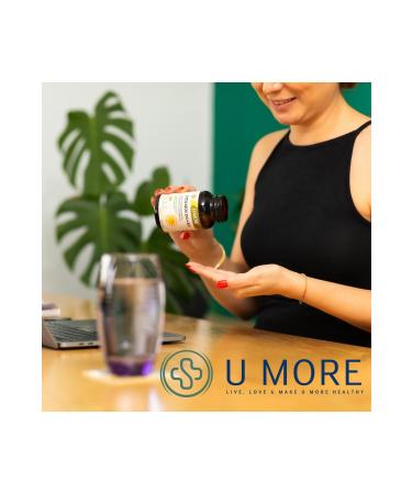 UMore Vitamin D3 (1000IU) Vitamin K2 - Sugar Gluten GMO Free - 60 Softgels - Buy Online on GoSupps.com