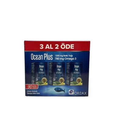 Orzax Ocean Plus Buy 3 Pay 2 1200 Mg Fish Oil 90 Capsules - Lemon Flavored - Buy Online on GoSupps.com