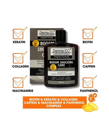 Derma CC LABORATORIES BoooM Shocking Cream - Intensive Anti-Loss Hair Cream 500ml - Buy Online on GoSupps.com