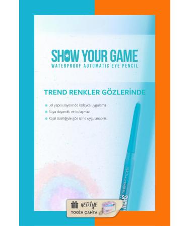 Show by Pastel Show Your Game Waterproof Gel Eye Pencil Set - Gel Eye Pencil 403 + 407 + Togin Bag Gift - Buy Online on GoSupps.com