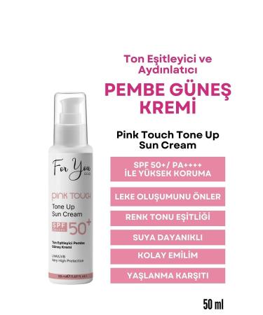 For You Gold Pink Touch Spf 50 Tone Equalizing Brightening Pink Face Sunscreen Pa Spf 50