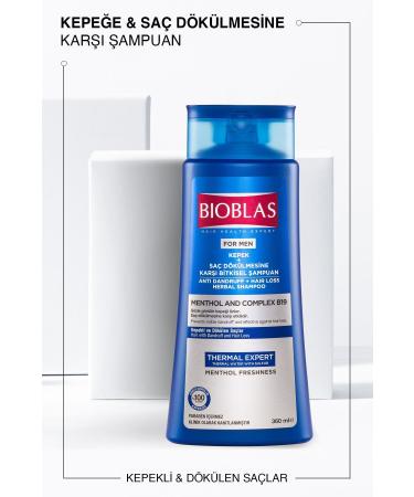 Bioblas Thermal Expert Men Anti-Dandruff and Hair Loss Shampoo 360 Ml - Buy Online on GoSupps.com