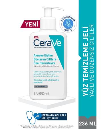 CeraVe Acne Prone Skin Cleansing Face Wash Gel 236