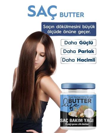 Life Butter Nourishing Strengthening Vitamin Providing Hair Care Oil for Slow and Delay Growing Damaged Hair