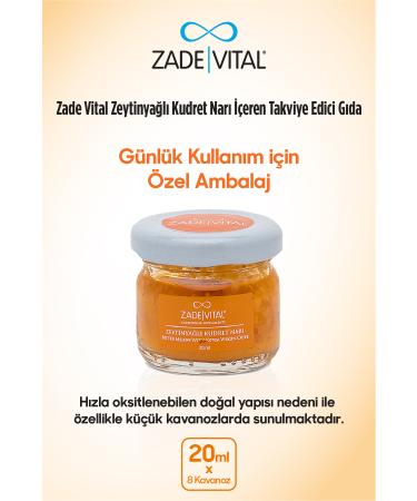 Zade Vital Olive Oil Pomegranate 1 Box 20 Ml X 8 Glass Jar - Buy Online on GoSupps.com