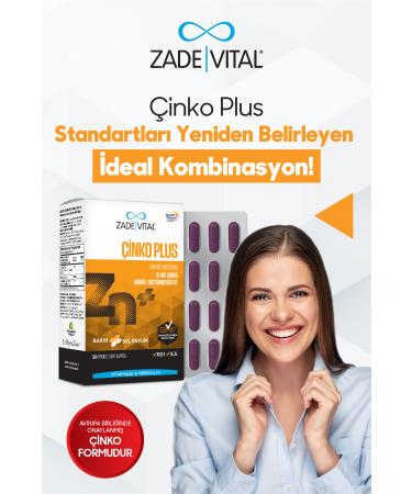 Zade Vital Zinc Blister 30 Capsules
