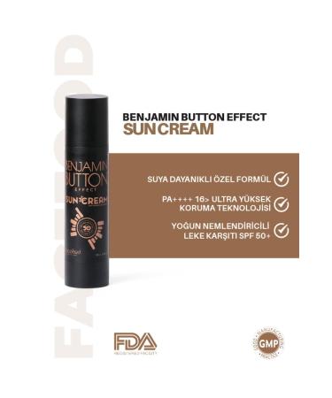 Benjamin Button Effect Anti-Spot and Moisturizing Sunscreen SPF 50 100ml - Buy Online on GoSupps.com