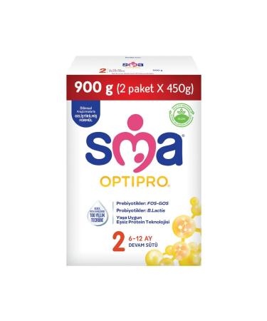 SMA Optipro 2 Probiotic Follow-On Milk 900 gr