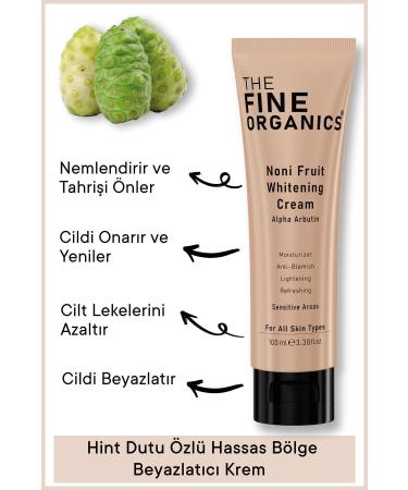 THE FINE ORGANICS Indian Mulberry Extract Face and Sensitive Area Whitening Cream (GENITAL AREA UNDERARM ELBOW AREA)100ml