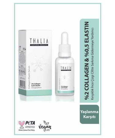 Thalia Anti-Aging Skin Care Serum 2% Collagen & 0.5% Elastin - 30 ml