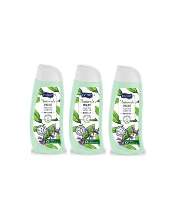 Hobby Shower Gel Naturals Refresh Sage Extract & Tea Tree Oil 500 Ml X 3 Pieces
