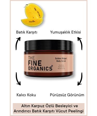 THE FINE ORGANICS Miniature Gold Watermelon Extract Nourishing and Purifying Anti-Ingrown Body Scrub