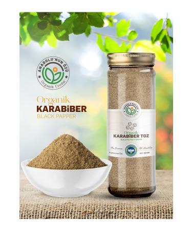 The essence of Anatolia organic production Organic Black Pepper Powder ''60gr'' - Buy Online on GoSupps.com