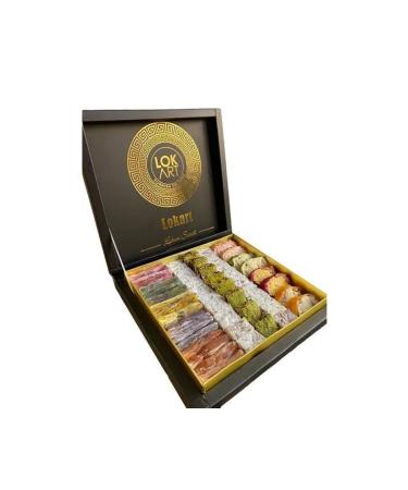 LokArt VIP Compartment Mixed Turkish Delight Package - 900gr | Finger - Wrapped - Double Roasted - Baklava Turkish Delight - Buy Online on GoSupps.com