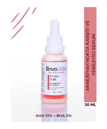 Envo t e beauty & cosmetics Aha & Bha Revitalizing Anti-Acne & Tone Equalizing Red Peeling Serum 30 Ml(aha 10% + Bha 2%)