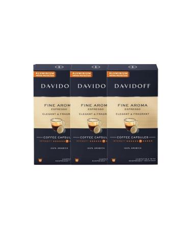 Davidoff Fine Aroma Espresso Elegant & Fragrant Aluminium Capsule Coffee 10 Pack