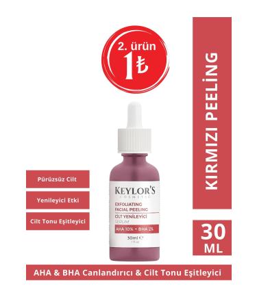 Keylor's Cosmetic Keylor's Cosmetic Aha 10% & Bha 2% Red Peeling Serum 30 ml