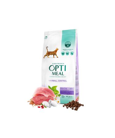 OptiMeal Duck Cat Food Hairball Control 10 Kg 336108