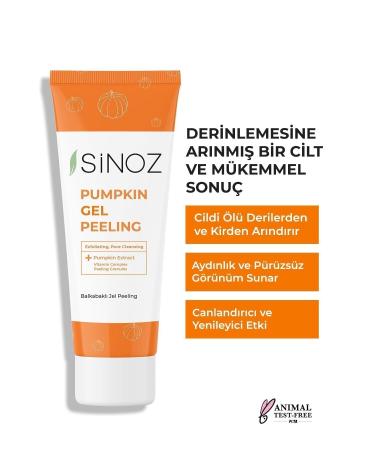 Sinoz Pumpkin Gel - Pumpkin Extract Dead Skin Remover Renewing Facial Peeling 100 Ml