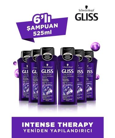 Gliss Shampoo Intense Therapy 525 ml x 6 - Buy Online on GoSupps.com