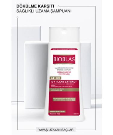 Bioblas Anti-Hair Loss Shampoo for Slow Growing Hair 360 Ml Ivy Extract - Buy Online on GoSupps.com
