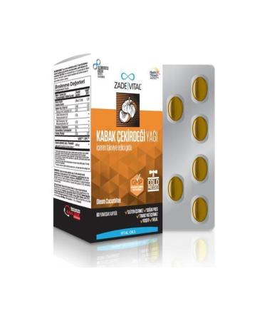 Zade Vital Pumpkin Seed Oil 60 Capsules - Buy Online on GoSupps.com